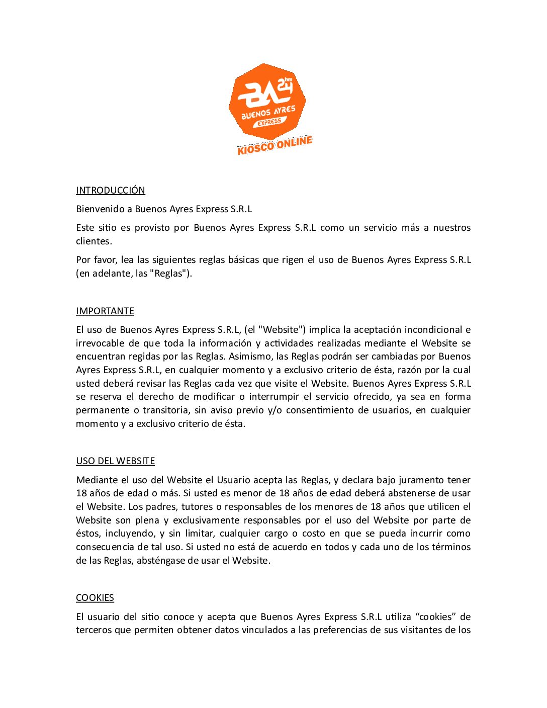 Buenos Ayres Express Logo